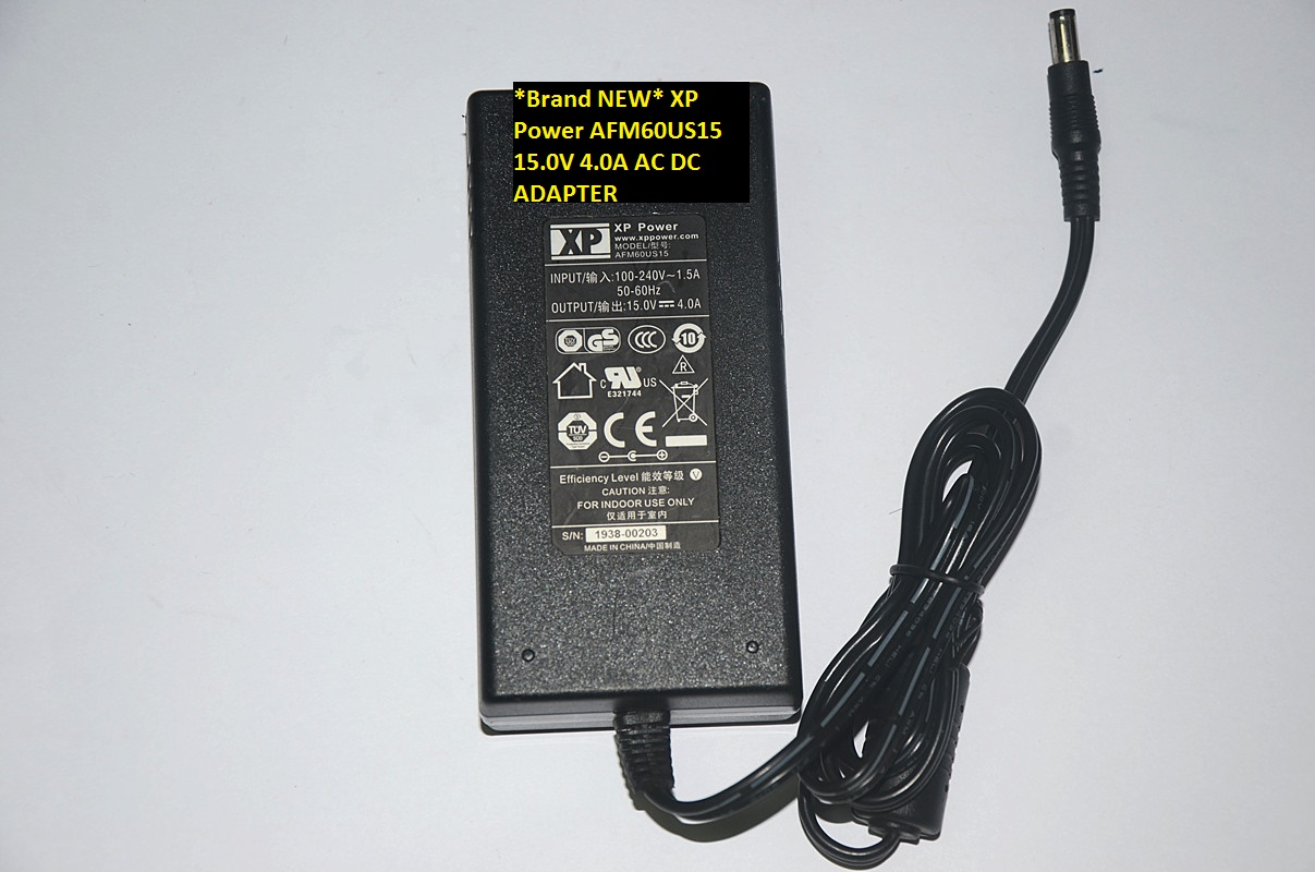 *Brand NEW* AFM60US15 XP Power 15.0V 4.0A AC100-240V AC DC ADAPTER *Brand NEW* AFM60US15 XP Power 15.0V 4.0A AC100-240V AC DC ADAPTER